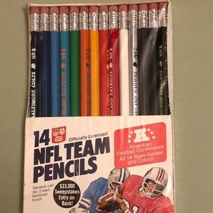 1970’s Faber Castell NFL Pencils